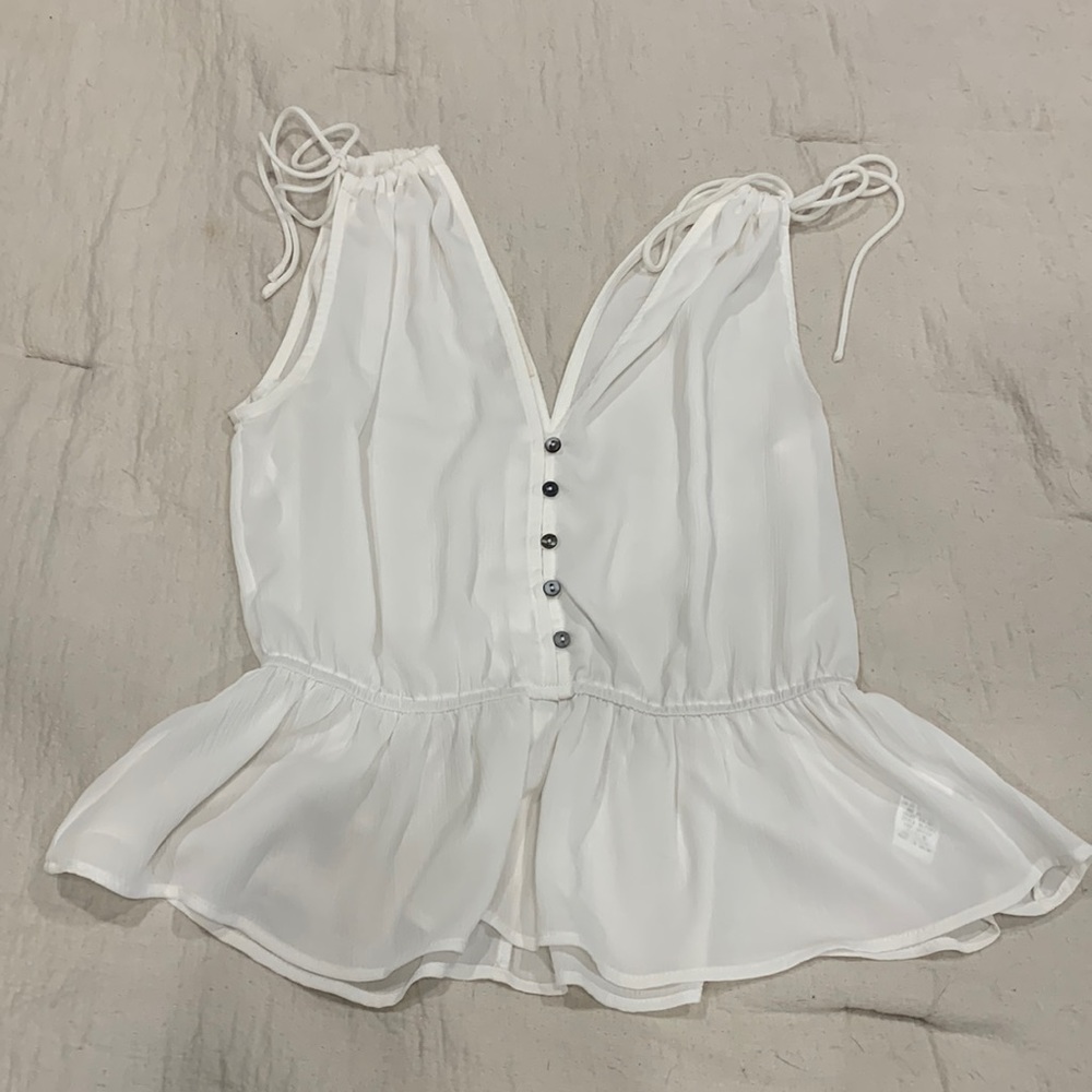 Peplum tank top